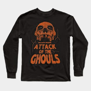 Attack Ghouls Zombie Skull Long Sleeve T-Shirt